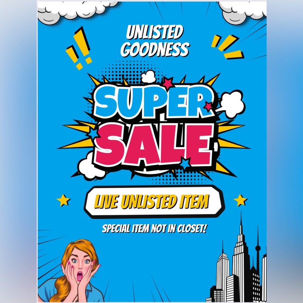 Unlisted‎ LIVE item*description shown and given during sale